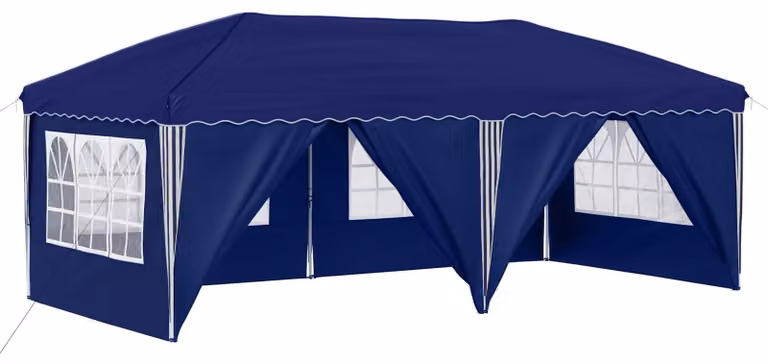 Tenda per feste a pop-up 575 x 288 x 245 cm Blu