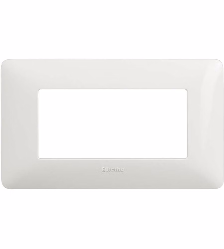 Bticino Placca 4 moduli Bianco Matix
