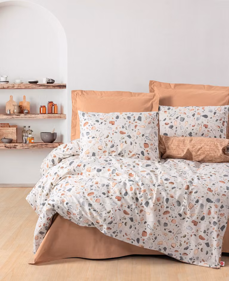 L'Essentiel Linge de Maison, Oniks- CTN6423, caramello, piumini, 100% cotone ranforce
