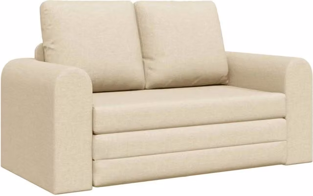 Divano letto | Sof¨¤ letto | Letto singolo 60cm Crema Tessuto