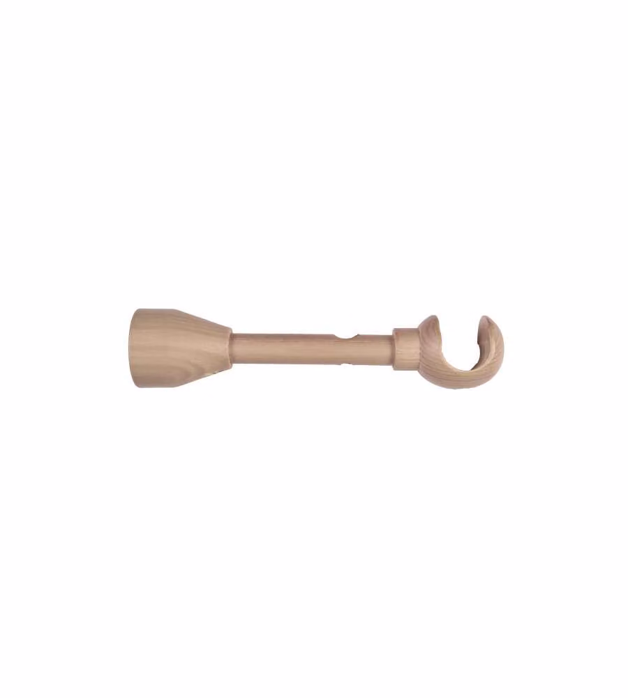 Ideas Wood Supporto a Parete Doppio - Frassino Satinato