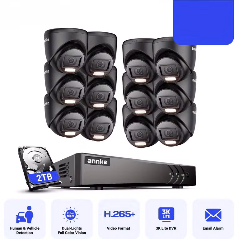 Sistema di videosorveglianza - Telecamera di sicurezza - Telecamera CCTV - Videosorveglianza - Kit di videosorveglianza