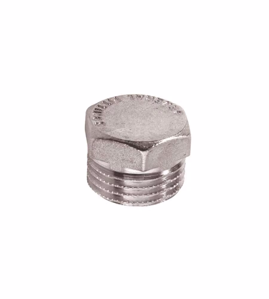 Idrobric Tappo maschio cromato lucido 3/8" in ottone per idraulica