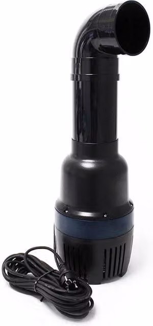 Pompa tubolare ad alto rendimento SunSun CEF 22000 per laghetti, colore nero con componenti in ceramica