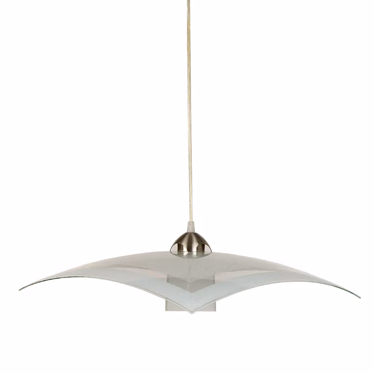 Lampada a sospensione ARCADA 1xE27/40W bianco lucido L:45cm L:640cm H:117cm dimmerabile