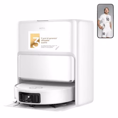 MOVA Z60 Ultra Roller Sa Robot Aspirapolvere, Bianco