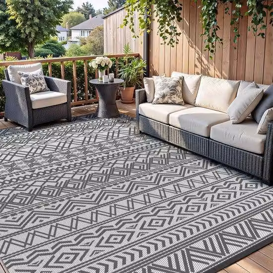 Tappeto Boho resistente alle intemperie per giardino e balcone