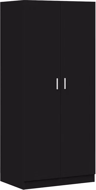 Armadio Nero 80x52x180 cm in Legno Multistrato CFW7384171