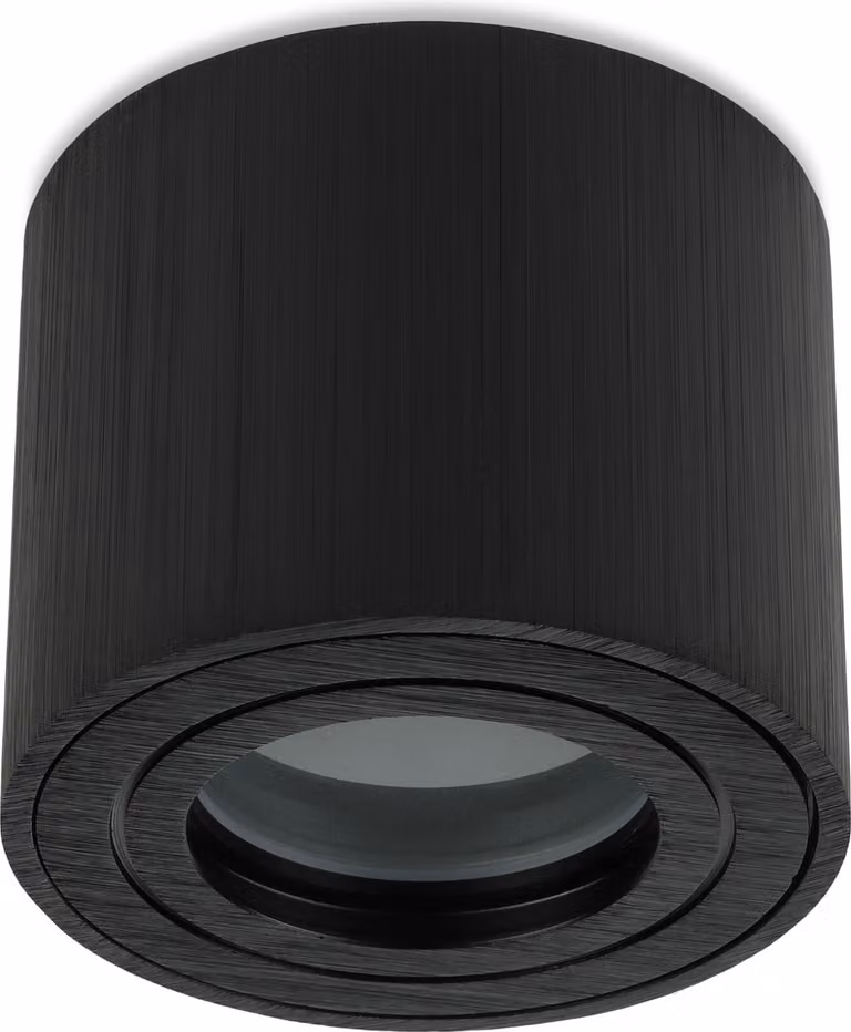 Sweet LED faretto da superficie bagno piatto alluminio nero IP44 faretto da superficie 230V