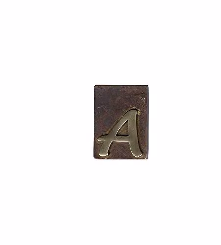Lettera Civica Ottone Bronzato B 60X80