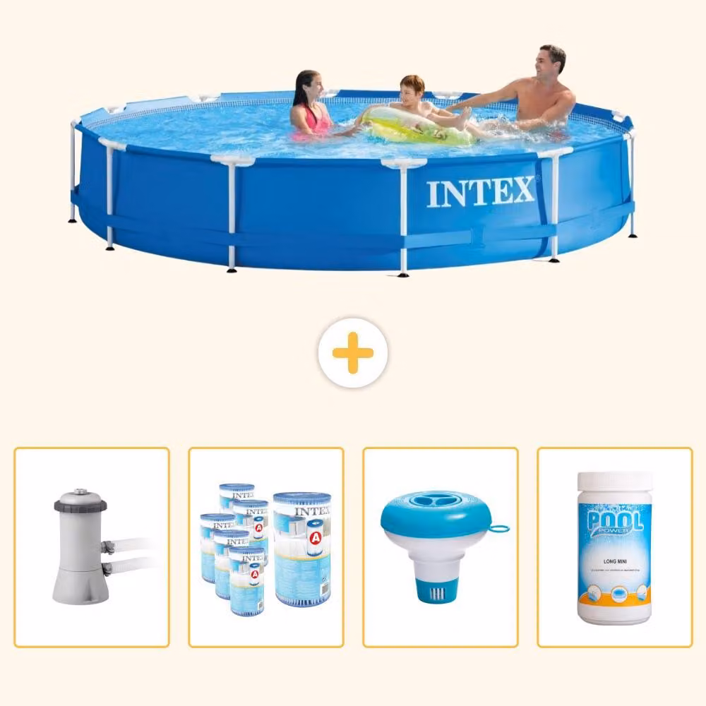 Piscina fuori terra a struttura - 366x76 cm - 5 pezzi - Modello SCB89