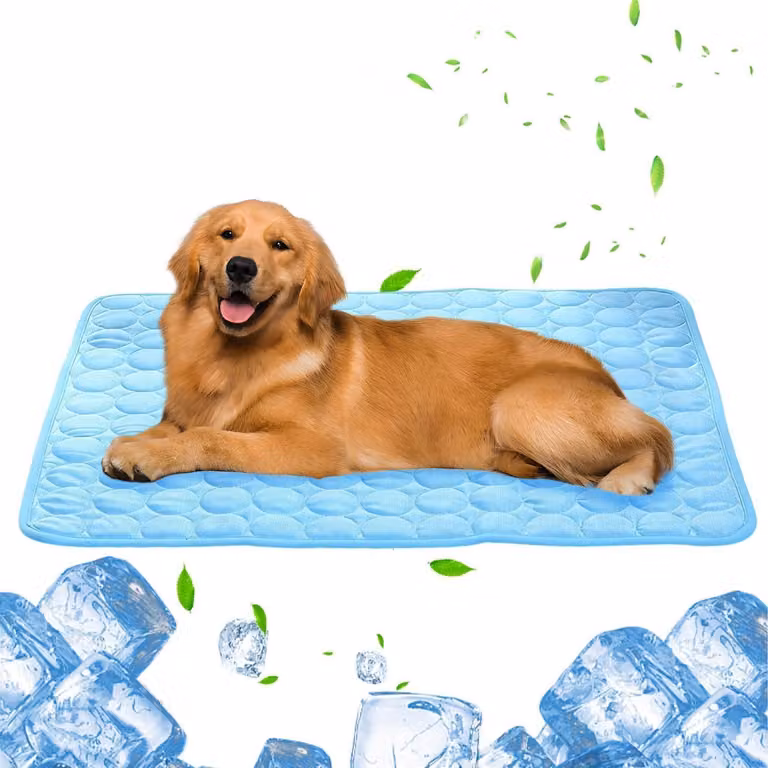 Tappetino refrigerante per cani e gatti, 50x40 cm, auto-refrigerante, lavabile