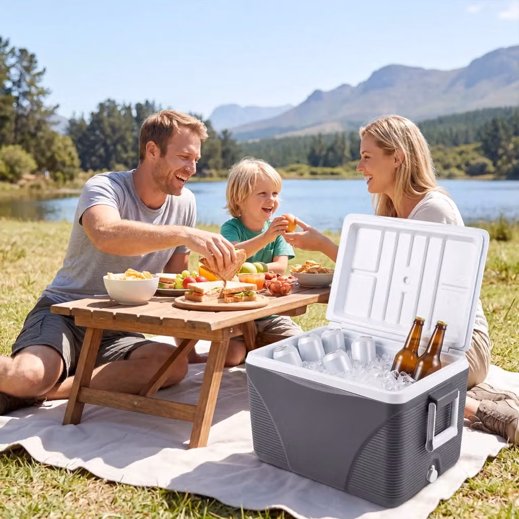 Frigorifero portatile termico DESIGN IN con funzione di raffreddamento e riscaldamento, capacità 41 L, disponibile in nero, bianco o grigio – 2