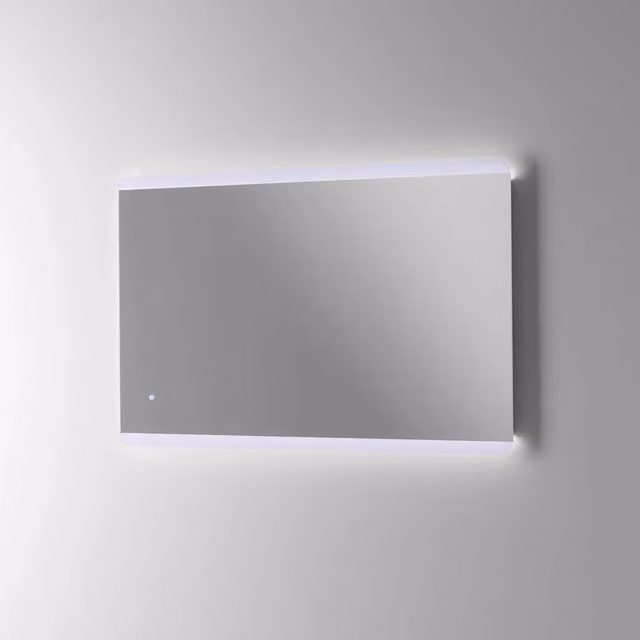 Specchio con LED FRED 1 AQA DESIGN rettangolare con touch switch, L: 90 cm, H: 60 cm, P: 2,5 cm