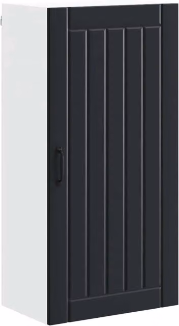 Pensile da cucina moderno LUCCA nero con ante a battente e ripiani interni L: 50 cm, P: 31 cm, H: 100 cm