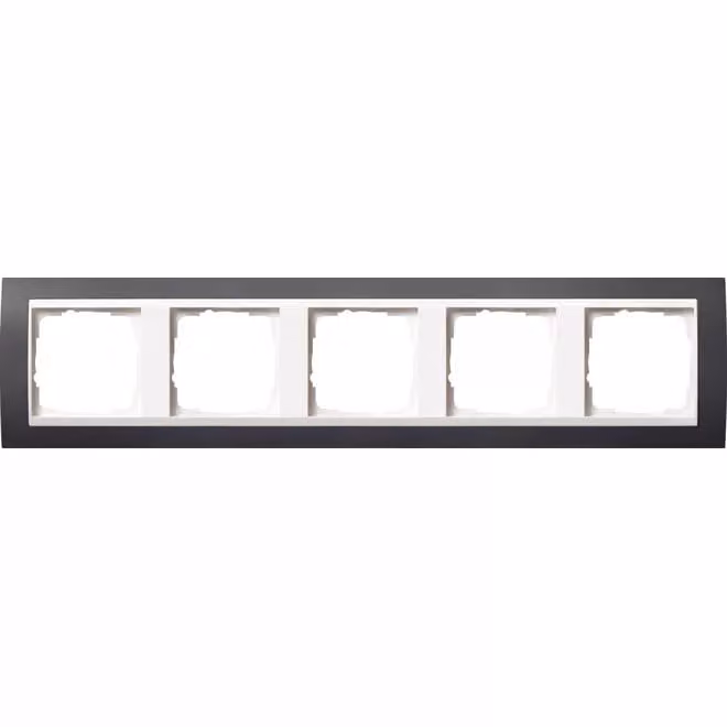Gira 0215328 Cornice di copertura a 5 moduli per bianco puro Gira Event antracite