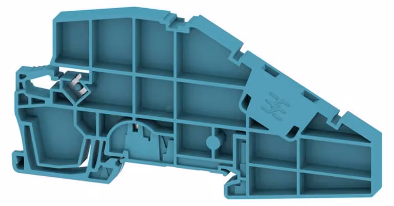 Weidmüller AEB ITB 2,5/4 BB BL, Morsetto terminale, 25 pezzi, Wemid, Blu, -60 - 130 °C, V0
