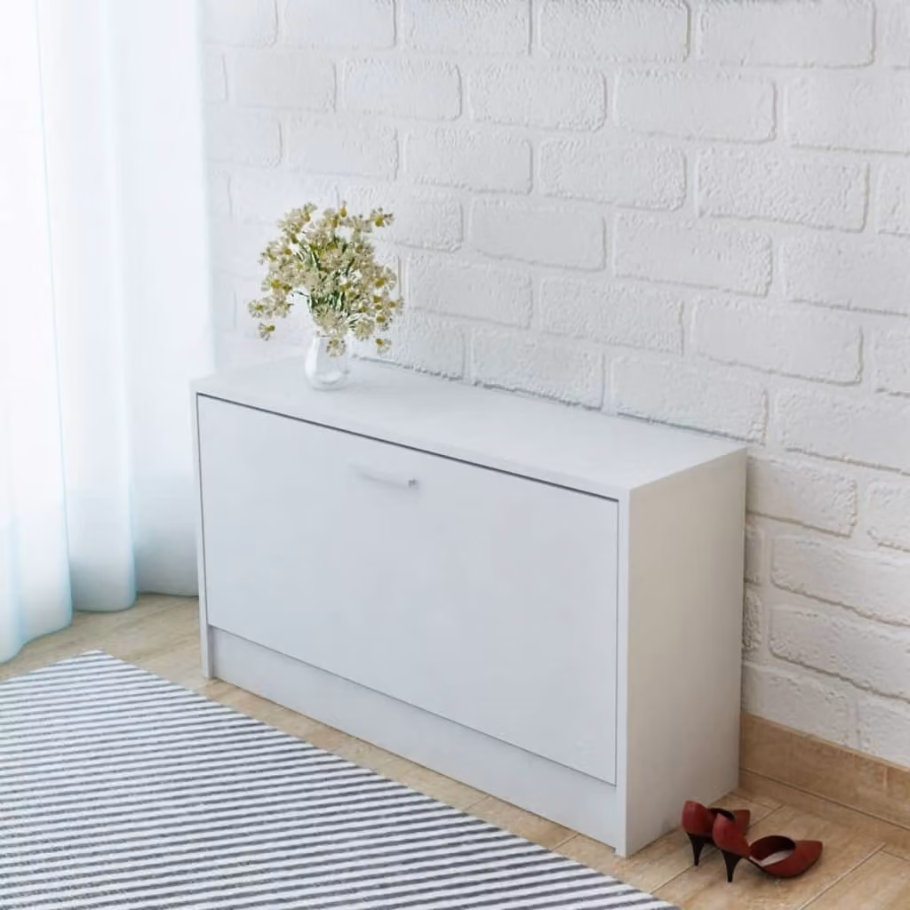 Maison Exclusive - Scrivania con cassetto e mobile bianco 100x40x73 cm