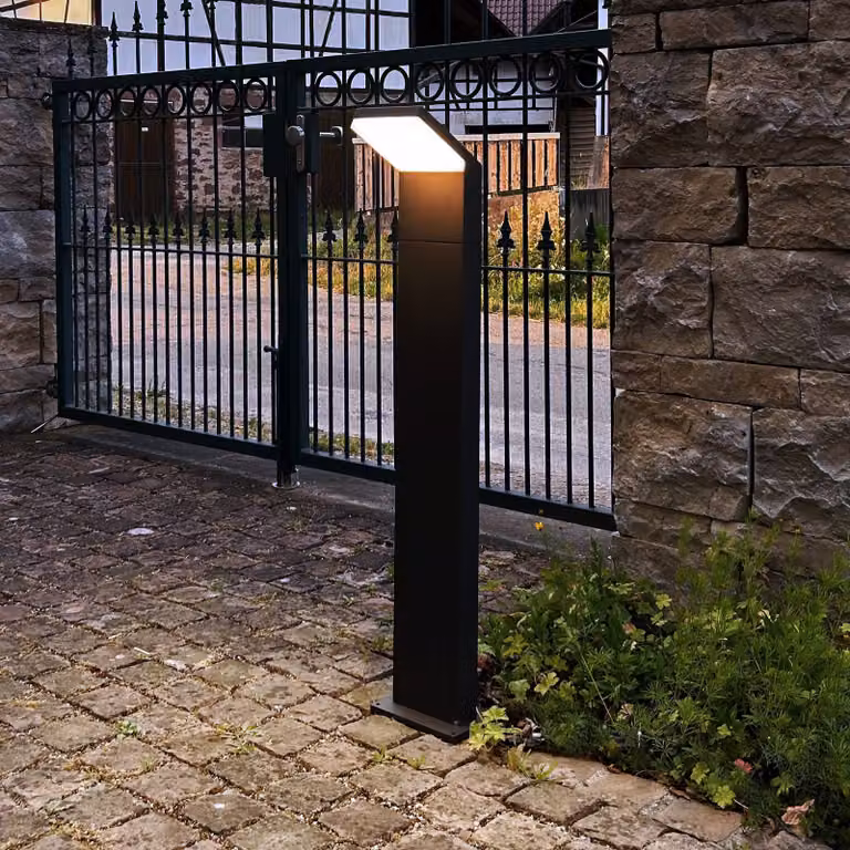 Deko-Light Lampioncino da giardino Tucanae, Alluminio / Grigio / Zincato, Alluminio, Moderno, Lampada da esterni