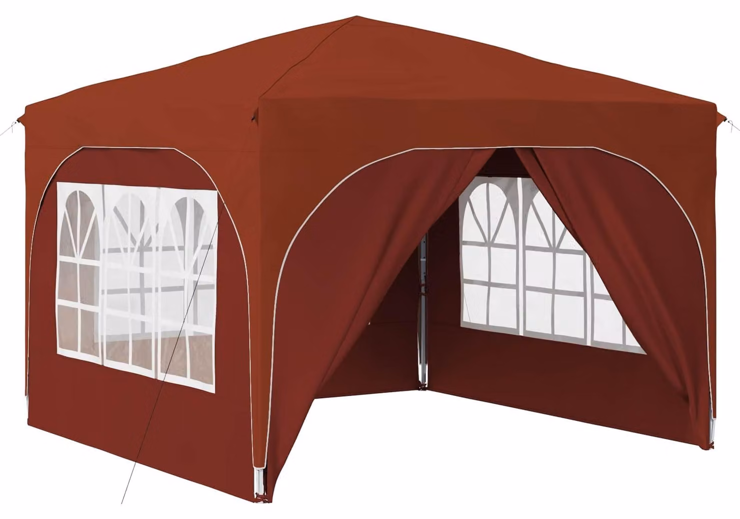 Tenda per feste a pop-up 290 x 290 x 245 cm Terracotta