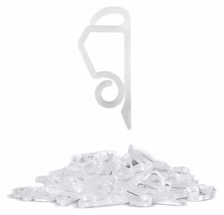 50 supporti per lampade esterne, in plastica, a due luci