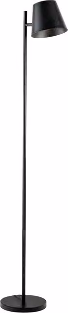 Lampada da terra ANABEL moderna in metallo grigio e nero, H: 160 cm, Ø: 37 cm