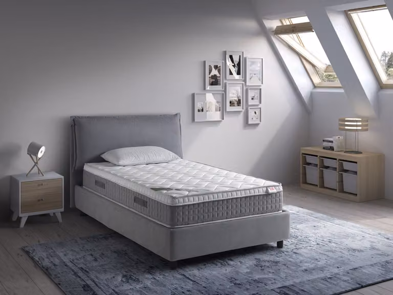 Materasso Memory Foam con Topper alto 25 cm BIG FASHION MEMORY 120x90 cm