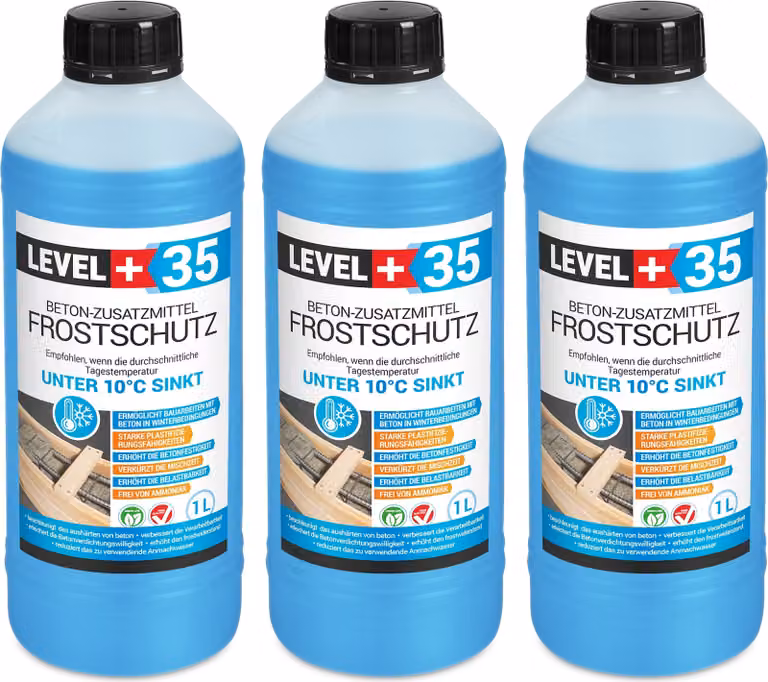 Antigelo Plastificante 3L Additivo per calcestruzzo Level+ Fluidificante per calcestruzzo L+35