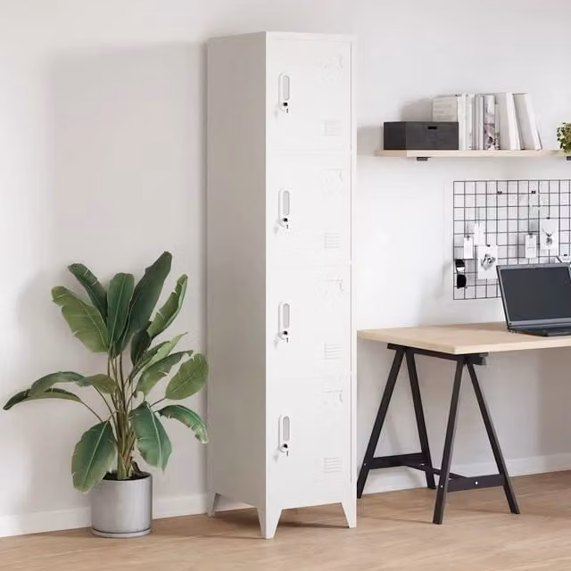 Armoire à casier avec 4 compartiments 38x45x180 cm