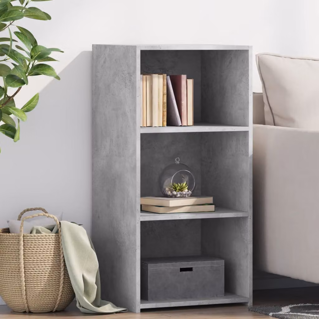 vidaXL Credenza Moderna Grigio Matt in Legno e MDF, L 45 cm x P 41 cm x H 93 cm