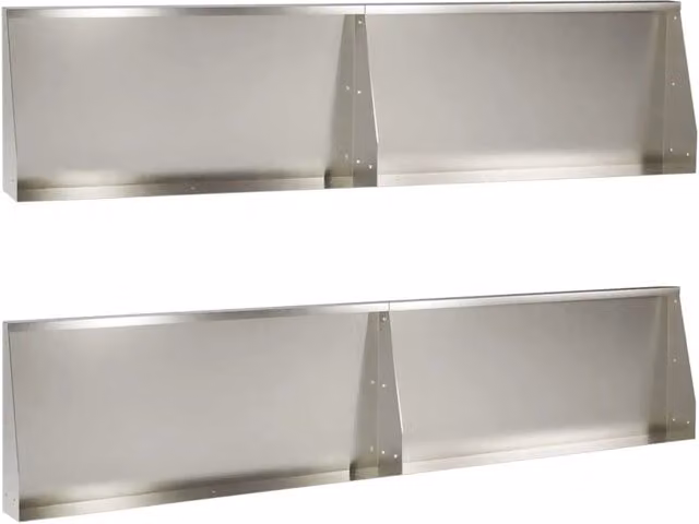 Muro di contenimento 4 pz 100 x 12 x 50 cm Acciaio Inox Argento 3449048