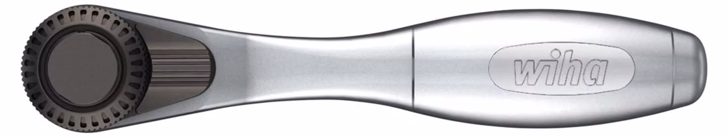 Cricchetto Wiha 90 mm con rotella esagono esterno 1/4" in blister (36931)