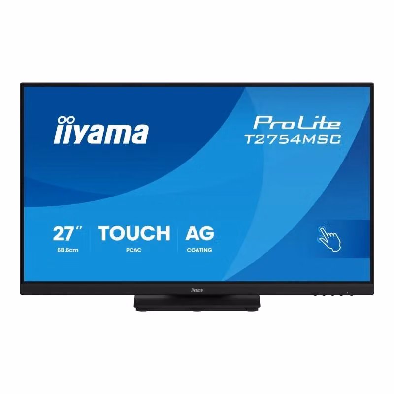Monitor PC Iiyama Prolite T2754MSC-B2AG da 27 pollici Full HD IPS Touch Screen Nero – 2
