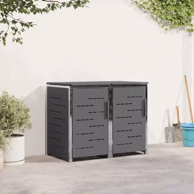 Stoccaggio contenitore a ruote for 2 Bins 240L Acciaio Inox 3422240