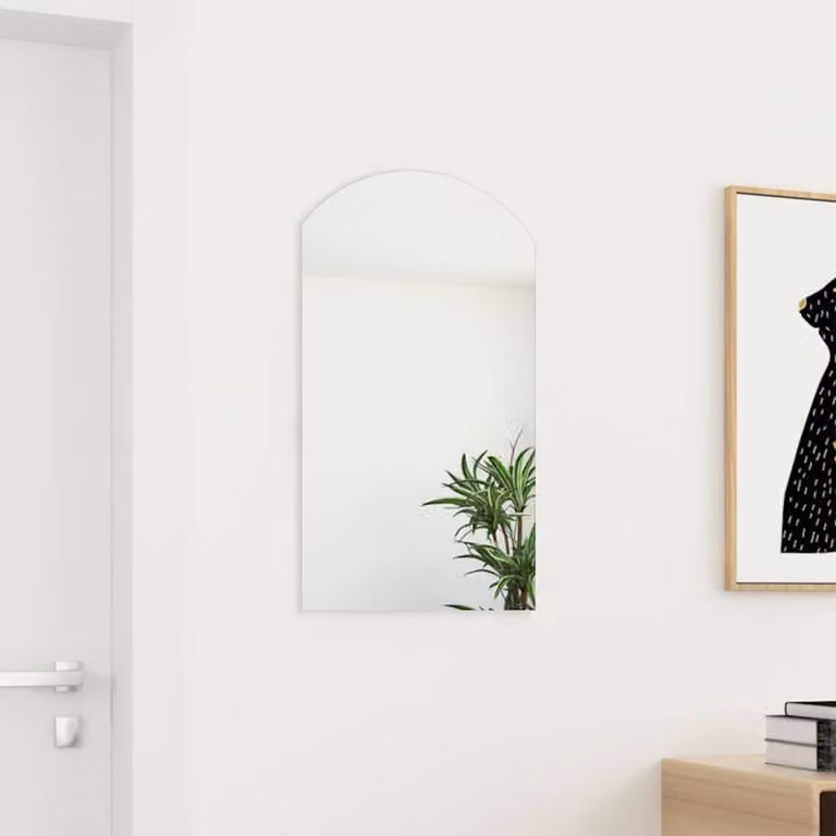 Specchio rettangolare minimalista vidaXL in vetro, L: 70 cm, H: 40 cm