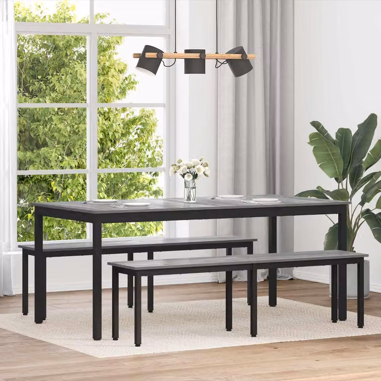 Maison Exclusive - Tavolo da pranzo, dimensioni 180 x 90 x 75 cm, realizzato in materiale composito di legno, forma rettangolare