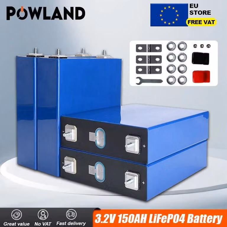 Batteria LiFePO4 – Batteria al litio per camper, imbarcazioni e impianti solari, con 6000 cicli di carica/scarica