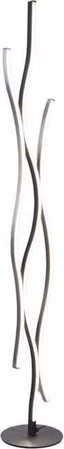 Lampada da terra LED Blaze argento Trio 28W dimmer