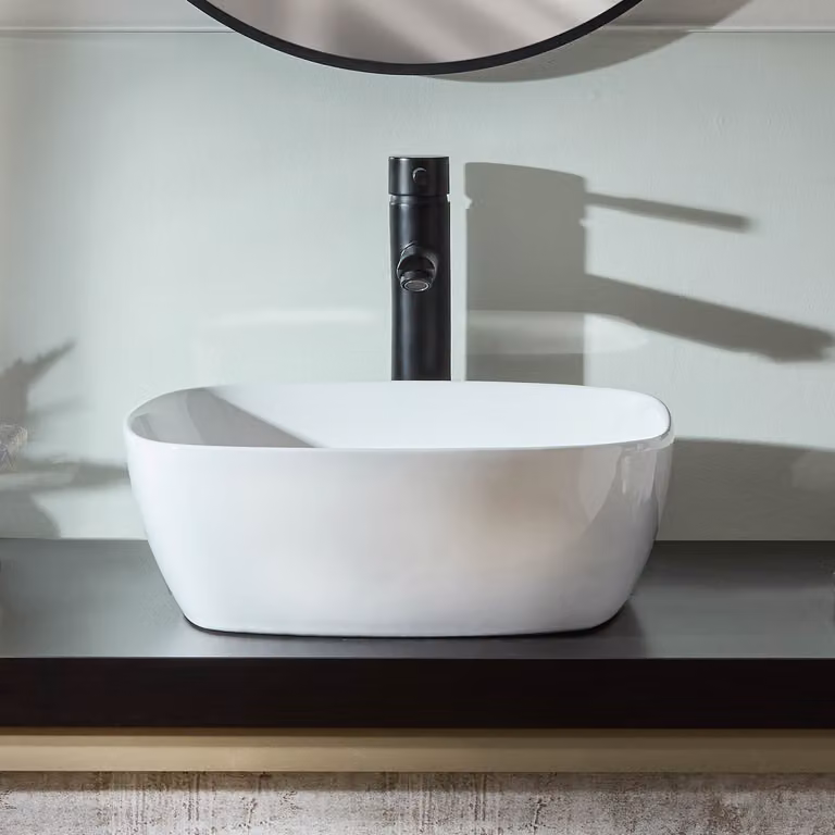 Lavabo d'Appoggio - 400mm (Senza Fori per la Rubinetteria)