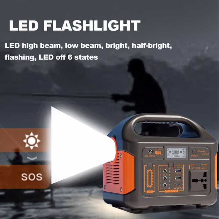Centralina portatile da 300W - Capacità di 256Wh - Batteria LiFePO4 - Alloggiamento in alluminio