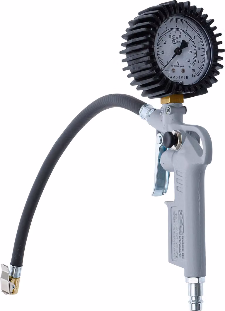Pistola di gonfiaggio pneumatici ad aria compressa BGS calibrata 0 - 10 bar - 55400