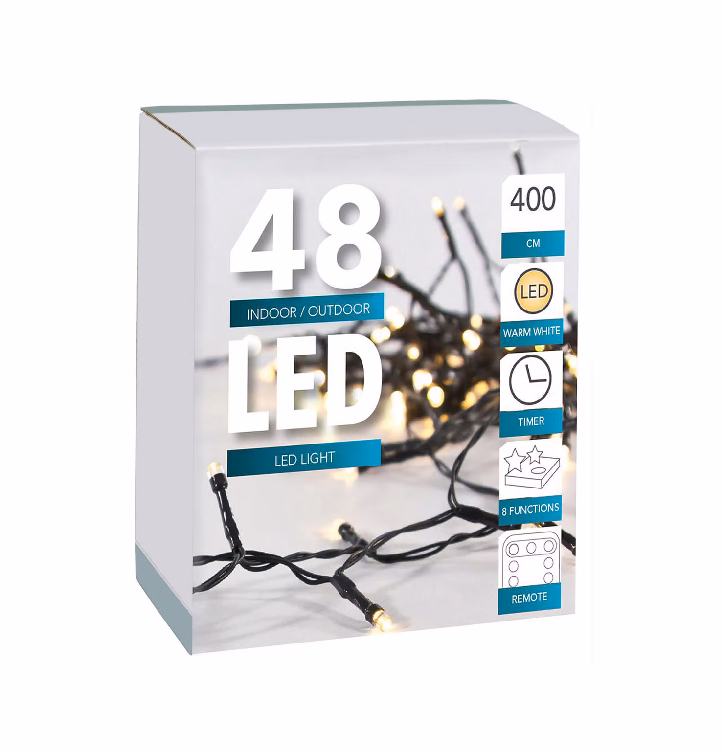 Fata LED 48 LED - 400 cm / timer / telecomando
