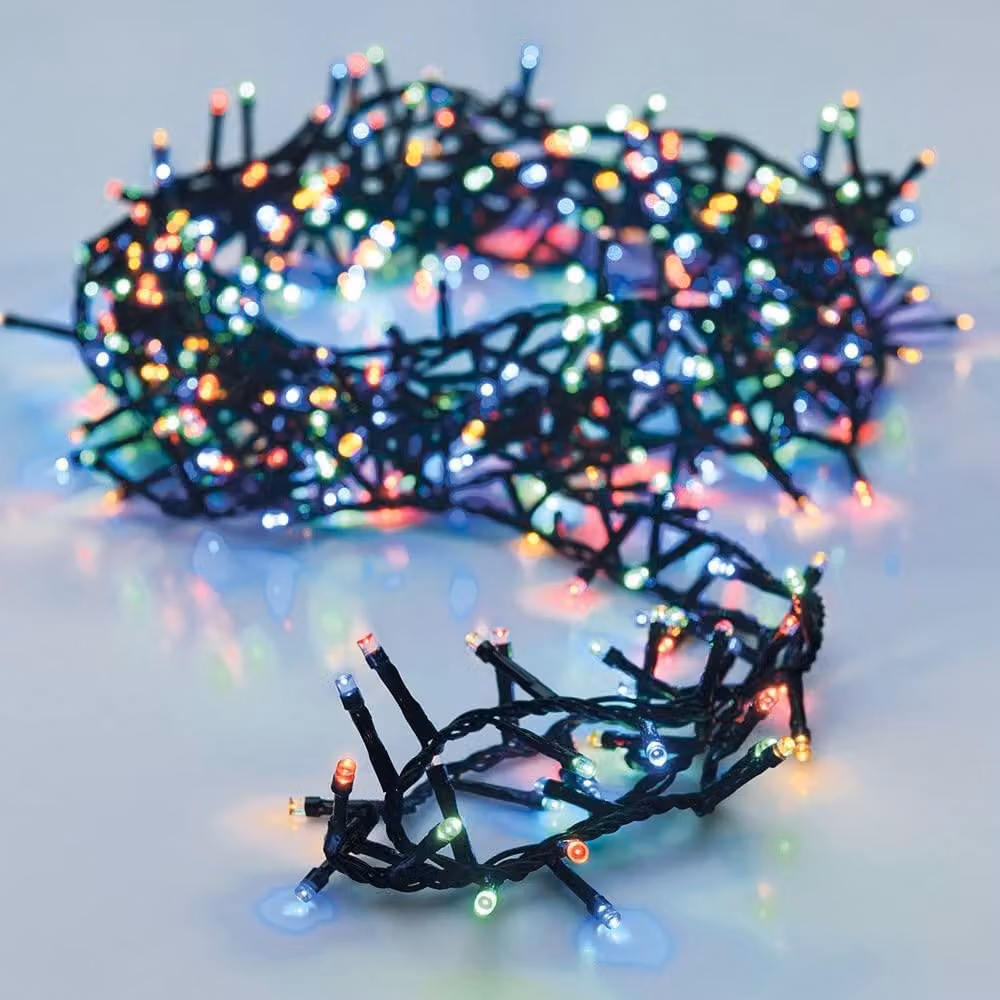 Catena luminosa a LED, 400 LED, 11 metri, per interni ed esterni, decorazione