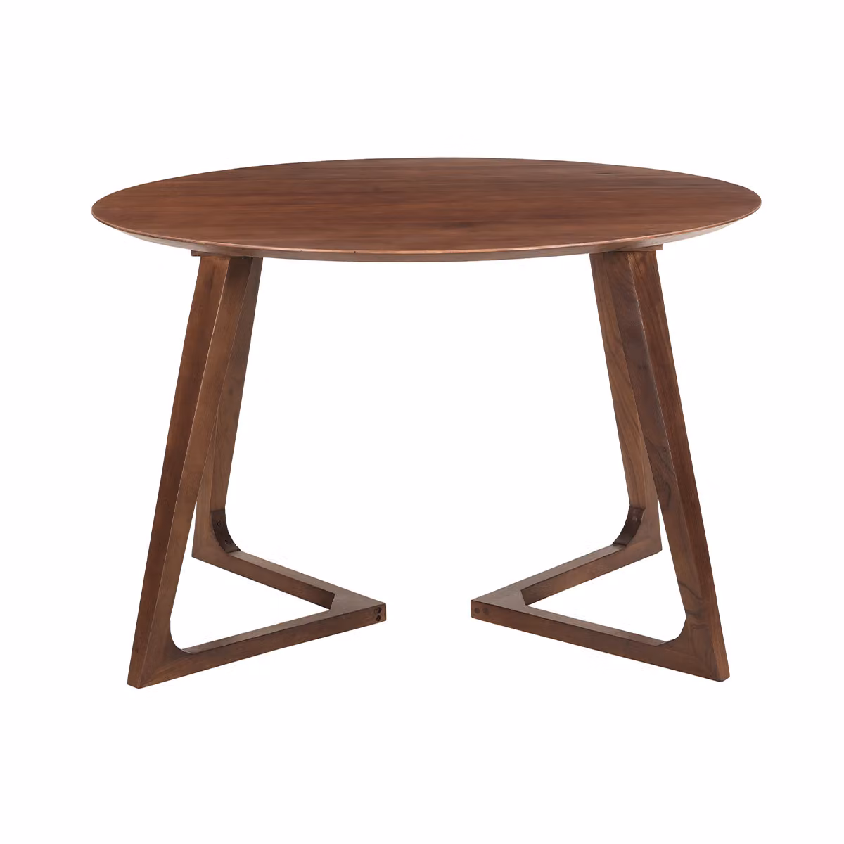 Miliboo - Tavolo rotondo di design in legno massiccio L115 cm BANDOL