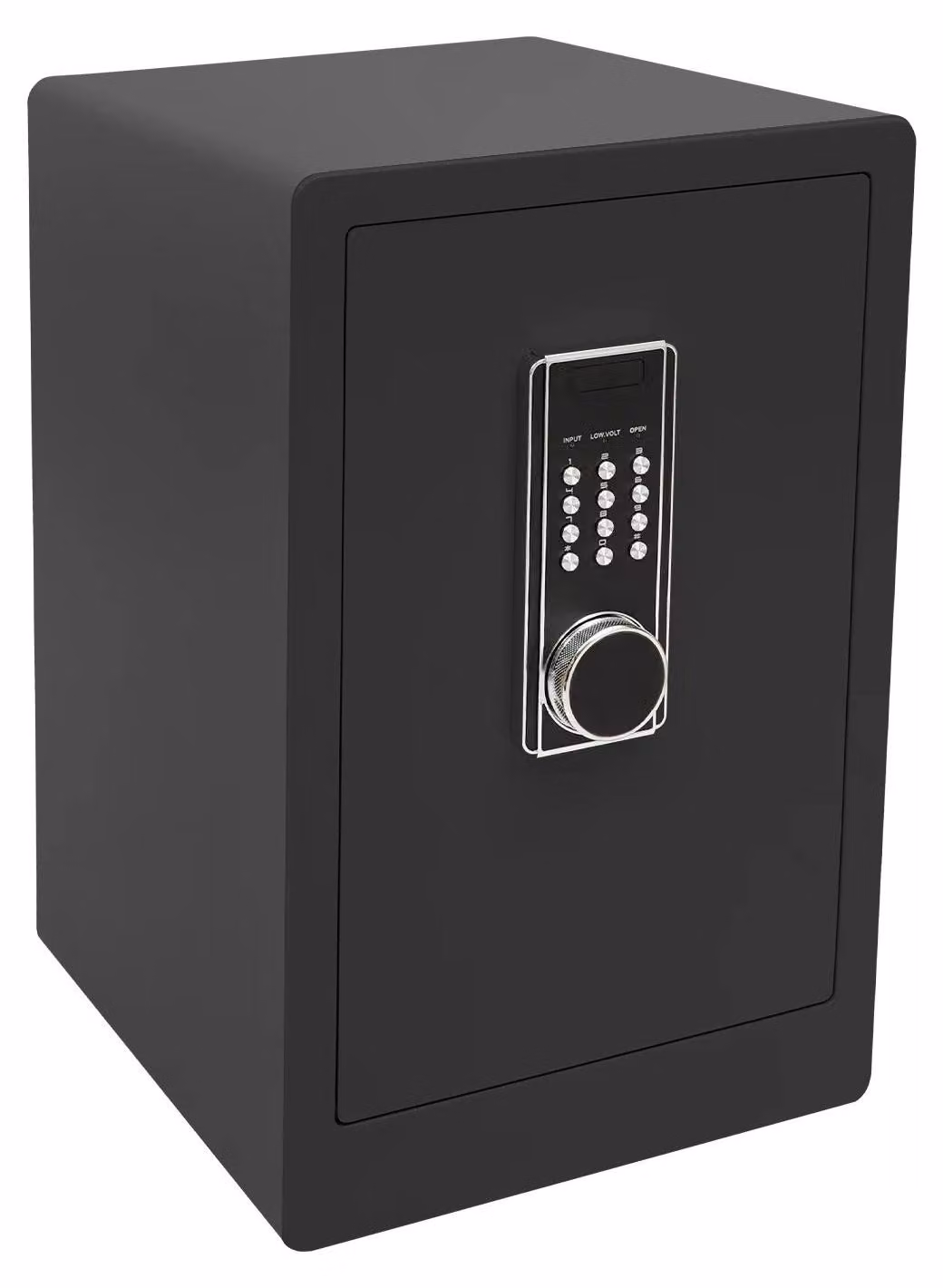 Cassaforte di sicurezza - Cassaforte a 3 ripiani - Acciaio ignifugo - Serratura a combinazione e a chiave - Modello da appoggio o da fissare a parete - Nero
