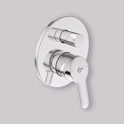 MISCELATORE INCASSO DOCCIA CON DEVIATORE ALPHA Cromo