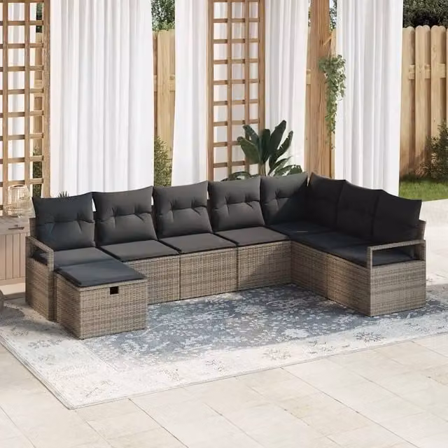 Set di divani 5 pz polyrattan 3360560