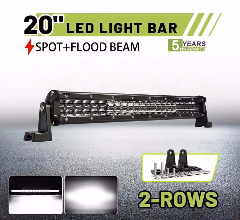 Striscia LED, luce combinata, costruzione robusta, faretto/proiettore da 20 pollici