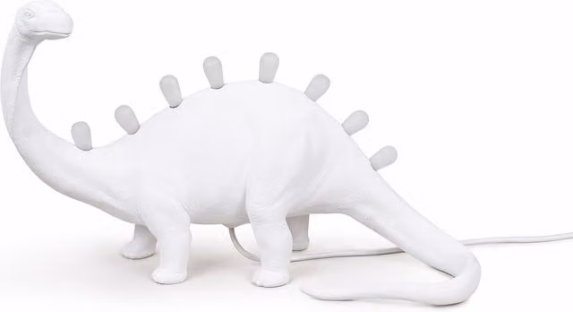 Lampada da tavolo Seletti Jurassic bianca con LED inclusa