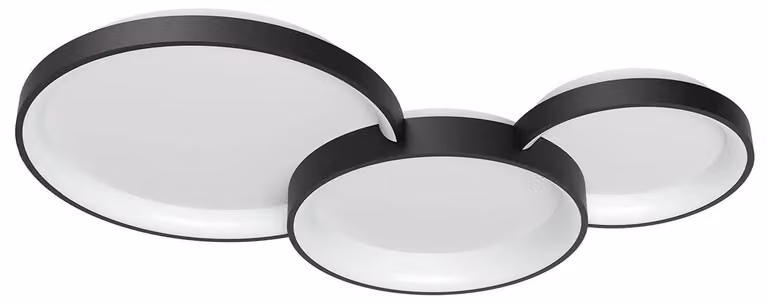 COMBI PL LED – Diametro 54,5, profondità 105, altezza 10 cm - Colore: nero